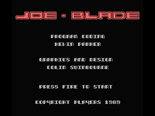 Joe Blade screenshot 3 for Amiga